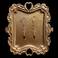 Image 3 of GARNET SIGIL EARRINGS 1.0