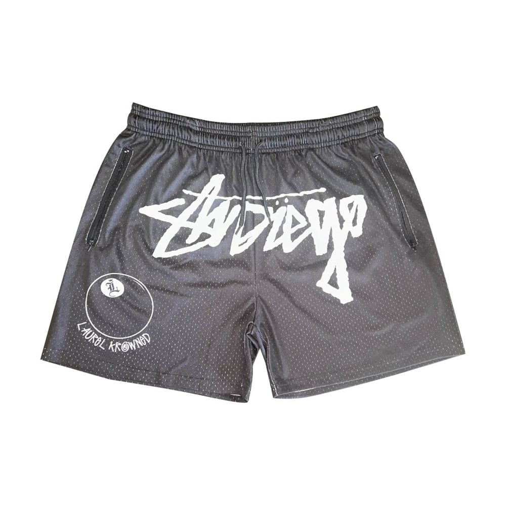 Image of "8 BALL" Mesh Shorts (Black)