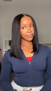 Image 1 of 7x5 Yaki Bob glueless wig 12”