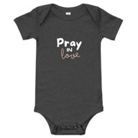 Image 1 of Pray in love -Baby short sleeve one piece