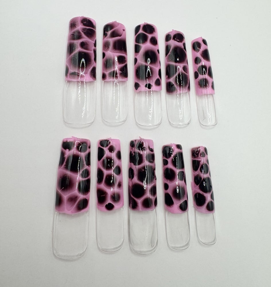 Image of pink crocodile set