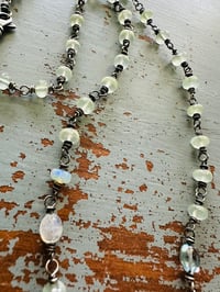 Image 3 of prehnite rosary style necklace