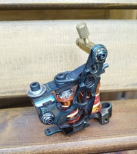 Image 5 of custom handmade liner tattoo machine oil blued 