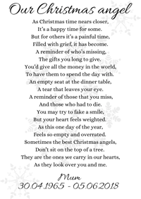 Christmas angel poem
