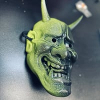Image 3 of CUSTOM MASK - Hannya - Acid Green