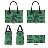 Image 3 of Women's PU Leather Honu Print Handbag