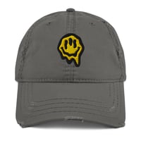 Image 5 of ABSRRD Hat - Distressed & Embroidered Smiley
