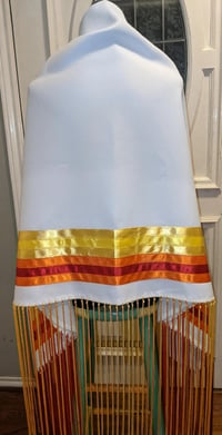 Image 2 of Sunrise Native Shawl with Ribbon
