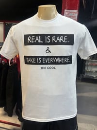 Real is Rare  T-shirt (White/Black)