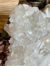 Image 4 of Large Double Sided Clear Quartz Points Cluster Statement Piece #2053