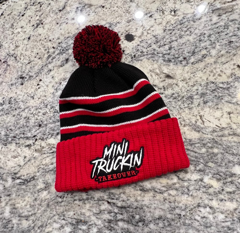 Image of Red/Black Beanie