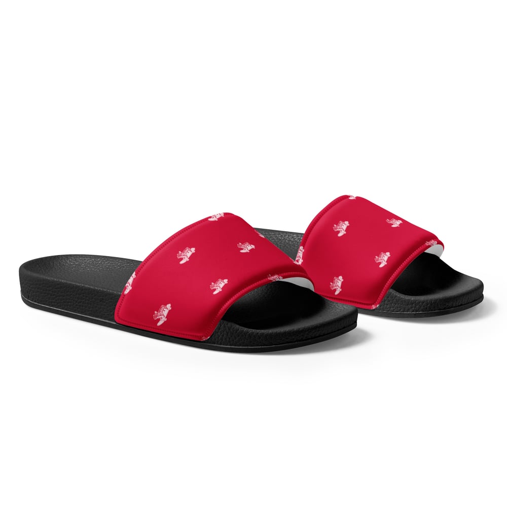 Image of Boss Mens Slides Radar Red