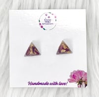 Image 3 of PYRAMID ROSE FLORAL STUDS