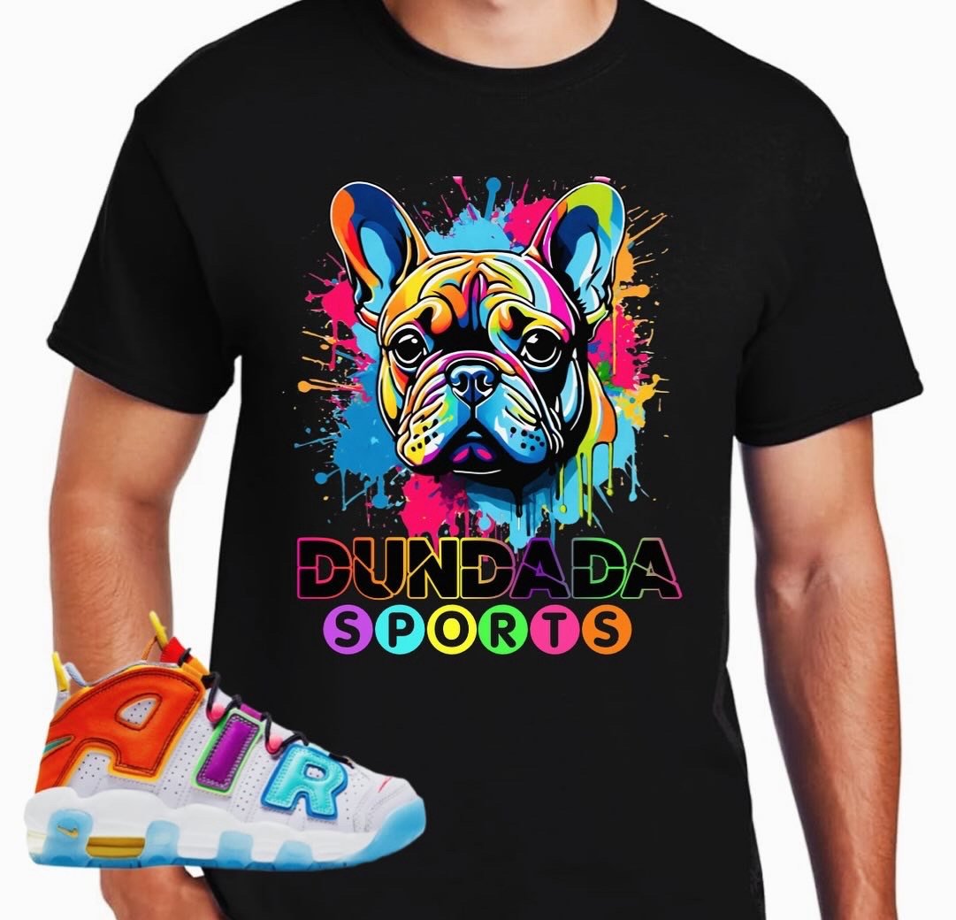 Frenchie Splash Art T Shirt In Multiple Colors