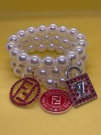 Image 8 of Stackable Pearl Bracelets with Designer-Inspired Charms