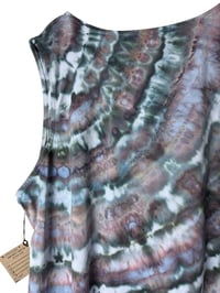 Image 3 of ♻️ UPCYCLED 3X 4X Plus Lace Tank Top in Moody Agate Ice Dye