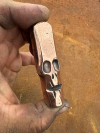 Copper pocket skull #1