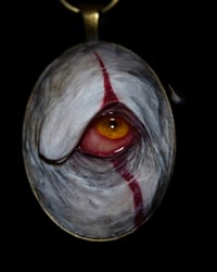 Image 12 of Pennywise Eye glow in the dark pendant OOAK