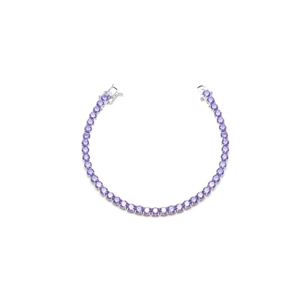 Purple tennis bracelet