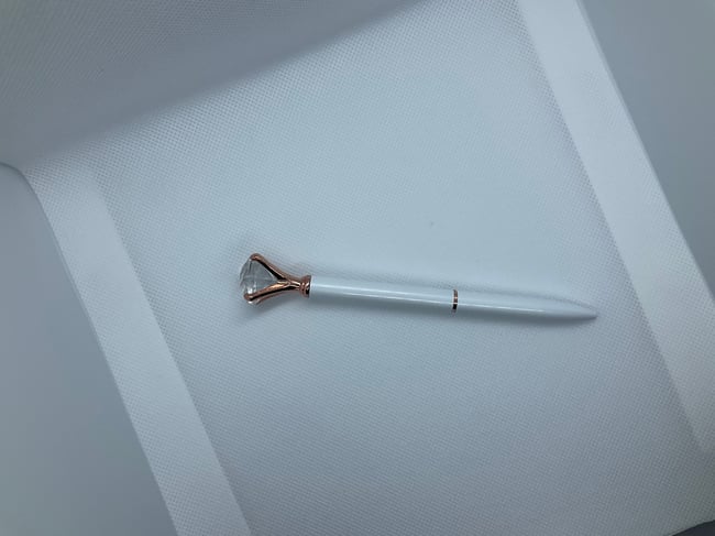 Diamond wand Pen - white (personalized)