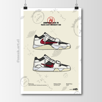 Image 1 of Sneaker Poster Jumpman Jack "Red University" X Travis Scott Print