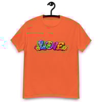 Image 13 of Unisex classic tee, Love, Peace and Flowers Retro Tee