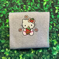 Image 2 of Berry Embroidered Sweatshirt