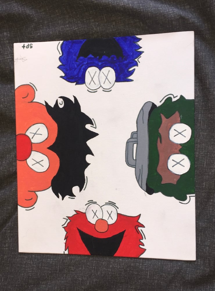 Image of kaws x sesame street 