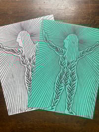 Image 1 of 'Earth Mother' Blockprints