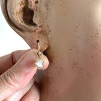 Image 1 of ANTIQUE EUROPEAN-CUT DIAMOND EARRINGS