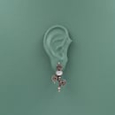 Image 1 of White Mother Of Pearl Botanical Studs