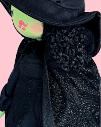 Image 2 of Elphaba Inspired Small Art doll