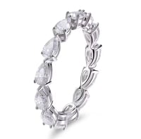 Image 1 of 3x5mm Pear Cut Diamond Eternity Ring