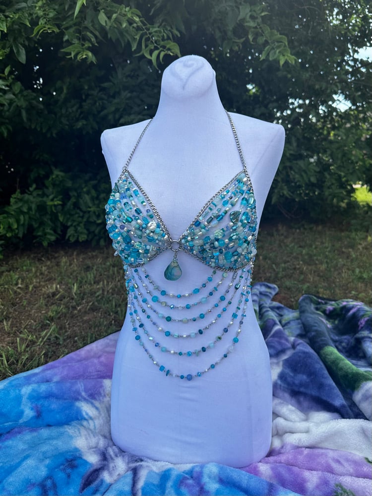 Image of Oceanic Beaded Bra Harness