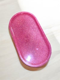 Image 1 of pink glitter bomb pill tray 