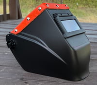 Welding hood Hobart orange leather 