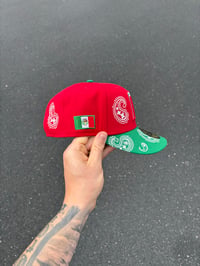 Image 5 of PAISLEY MULTI TONE MEXICO BASEBALL CUSTOM FITTED CAP