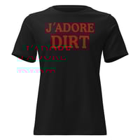 Image 1 of J'ADORE DIRT Women's T-Shirt (black/red)