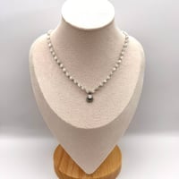 Image 2 of Moonstone Tiny Seashell Necklace