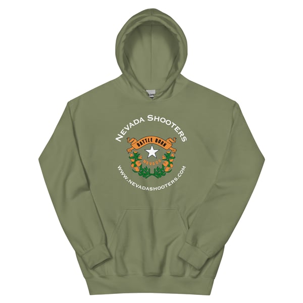 Image of Nevada Shooters - Battle Born Hoodie (Military Green)