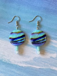 Image 1 of Round Shell Earrings