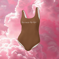 Image 1 of ‘Stay praying, stay slayin’ One-Piece Interchangeable Body Suit/Swimsuit