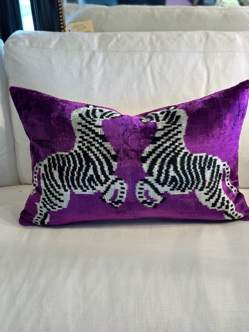 Image of Ikat Zebra Cushion 