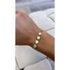 Gold / Pearl Heart Bracelet 