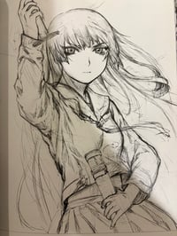 Image 3 of Yoshitoshi Abe 20th Anniversary Sketches & Drawings Art Book 
