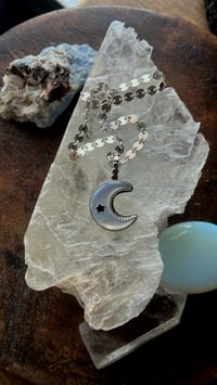 Image 1 of Crescent moon and star pendant 