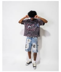 Image 3 of BLUE Ai DENIM SHORTS