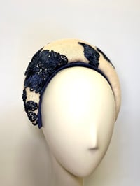 Image 1 of Navy and cream halo