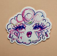 Image 1 of DOODLE CLOUD VINYL STICKER