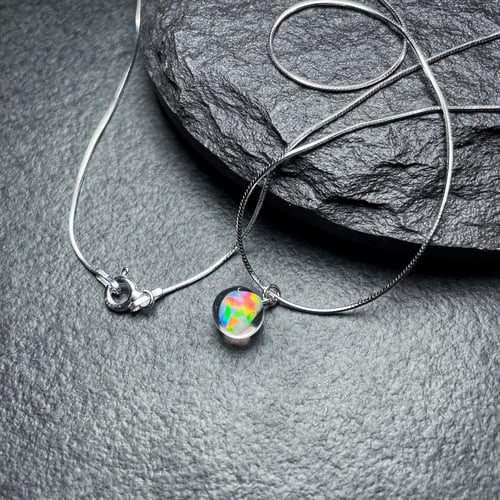 Image of Opal Drop Pendant Necklace